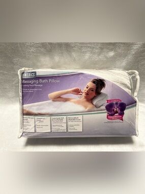 HoMedics white neck shoulders massaging bath pillow MODEL BA-110-2
